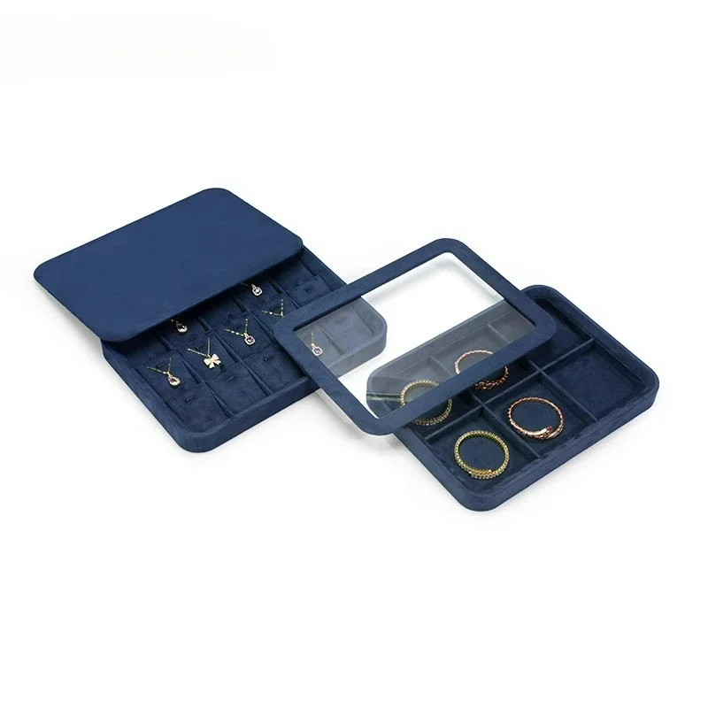 

Jewelry Tray with Lid, Jewelry Pendant, Ring, Earring, Necklace Set, Jewelry Display, Viewing Tray