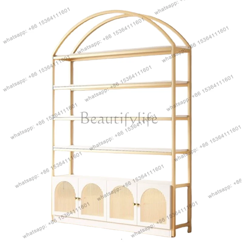 PG Nordic Creative Cosmetic Display Cabinets Modern Beauty Salon Nail Salon Storage Shelf High-end Commercial Furniture FYMC