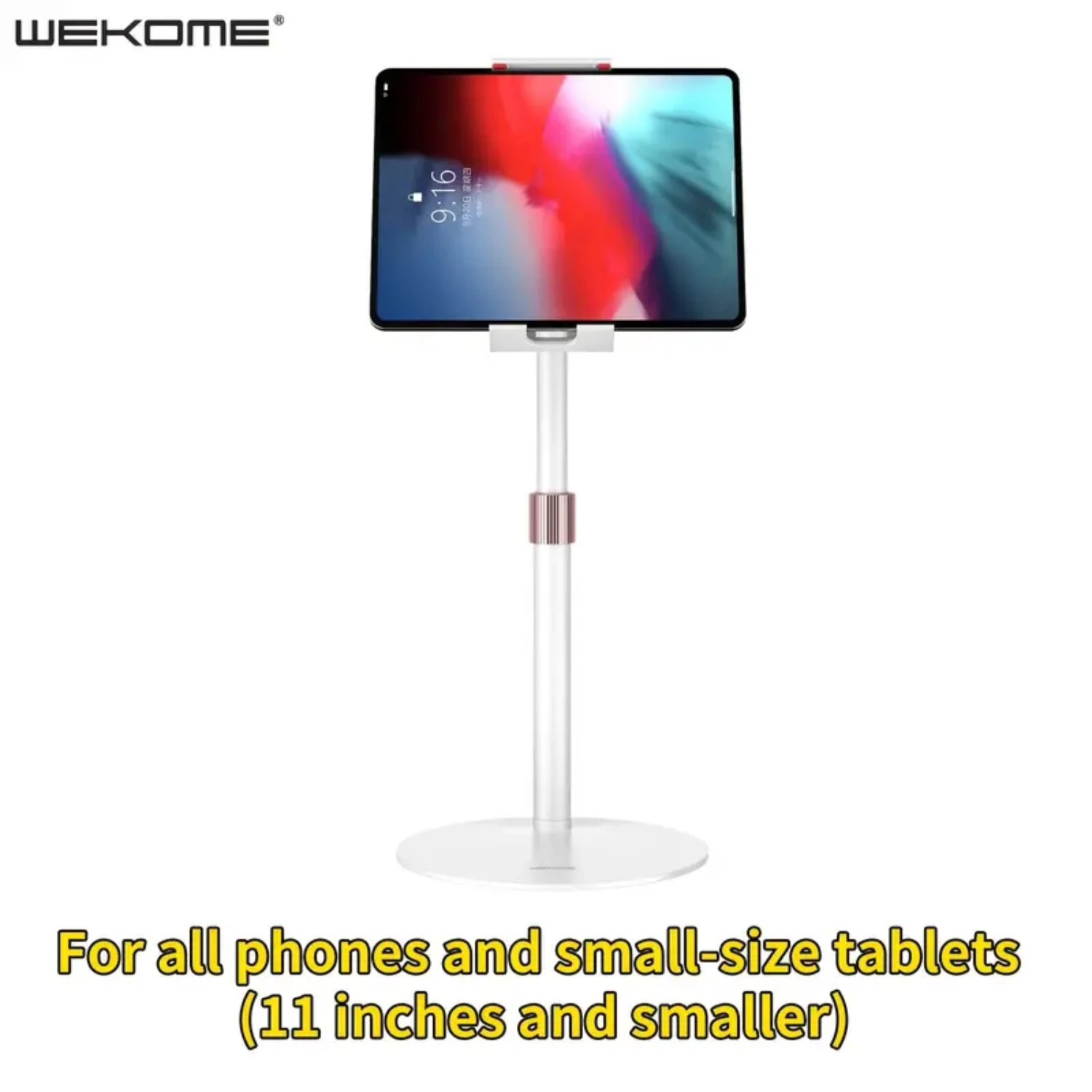 Suporte leve e compacto aprimorado e sem esforço para telefone e iPad para tablet menores de 11 polegadas, eleve sua experiência de aprendizagem