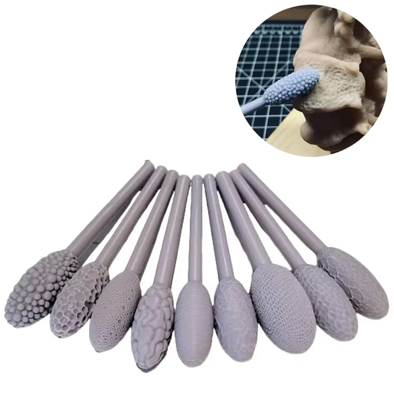 

Texture Tool Sets For Clay Art 9Pcs, Clay Modeling Pattern Rollers Kit, Clay Texture Rolling Emboss Plaids Hand Rollers