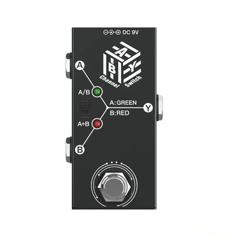 

U2JB Переключатель линий ABY Педаль эффектов для гитары True Bypass Переключатель каналов ABY Переключатель AB