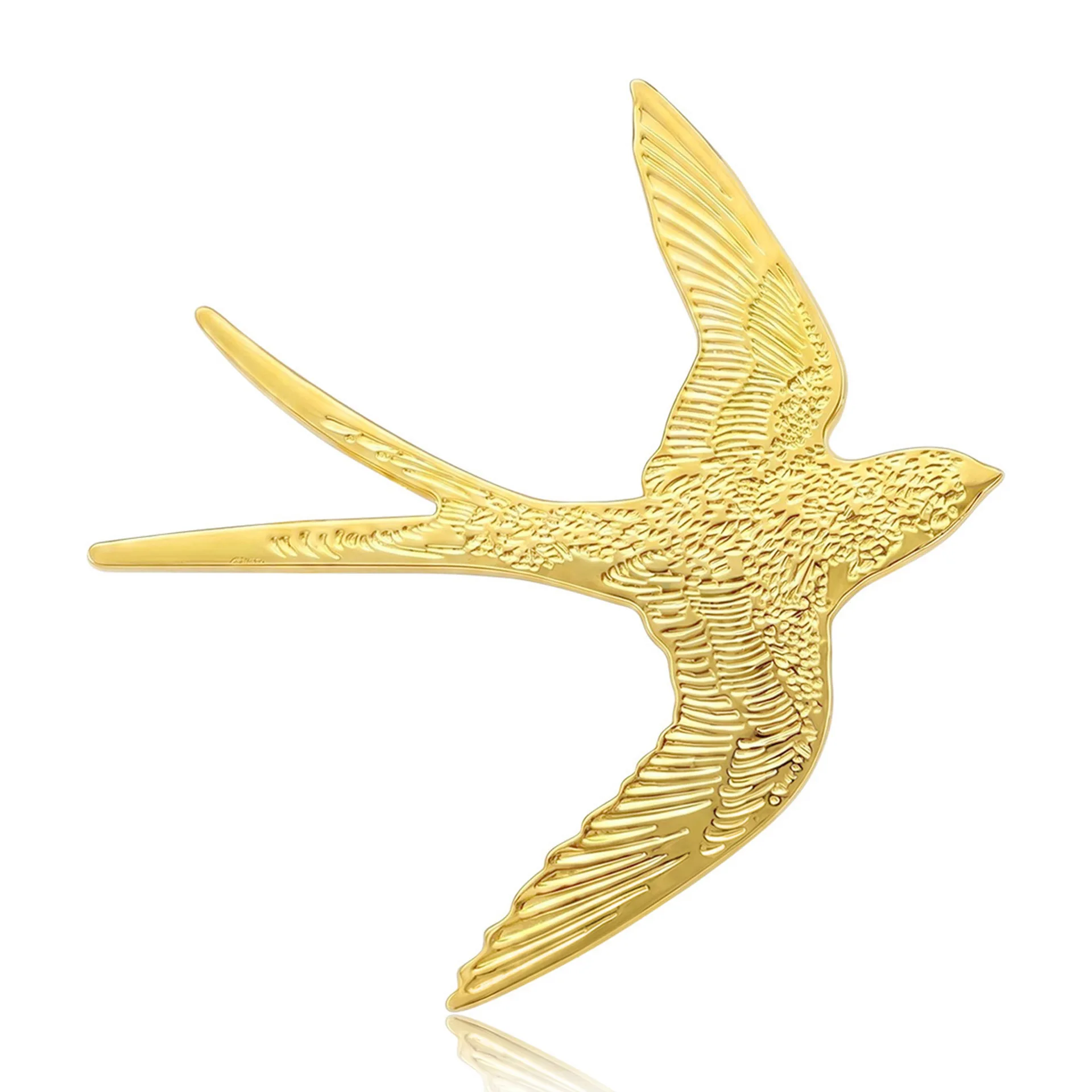Hot Selling Fashion Personality Smooth Swallow Brooch Suit Coat Clothing