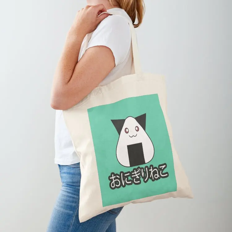 Onigiri Neko Tote Bag tote bag screen cute pouch bag sacs de shopping shopper women