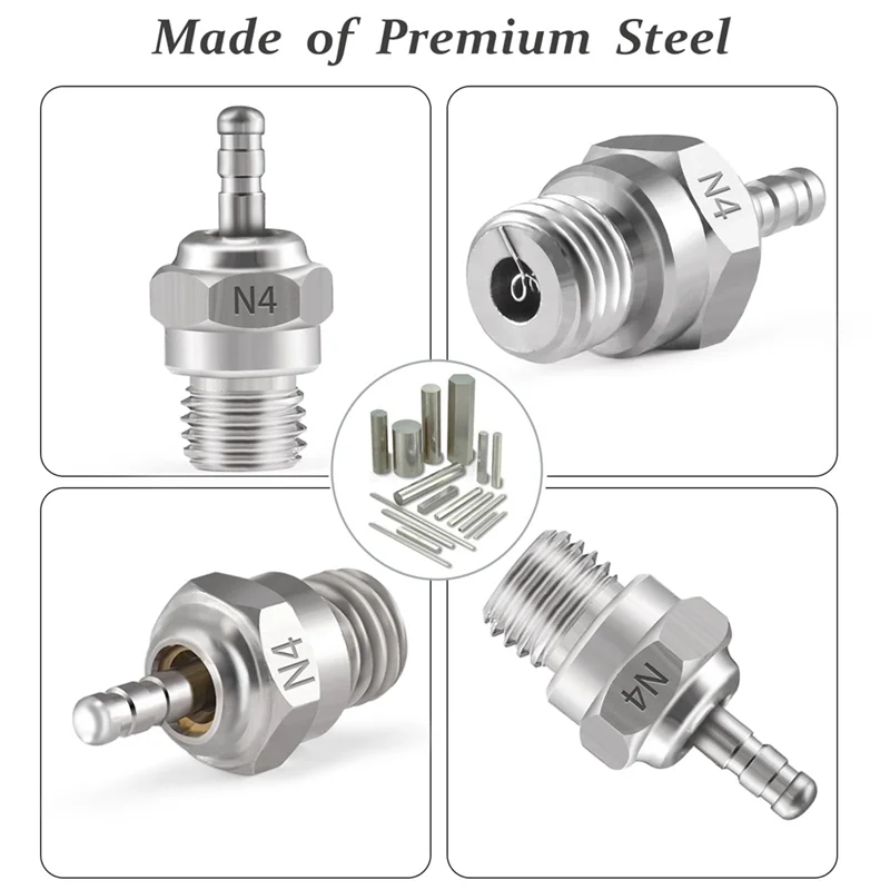 5 قطعة توهج ساخن التوصيل N4 شرارة نيترو أجزاء المحرك OS ل HSP HPI Redcat 1/8 1/10 RC سيارة شاحنة #2