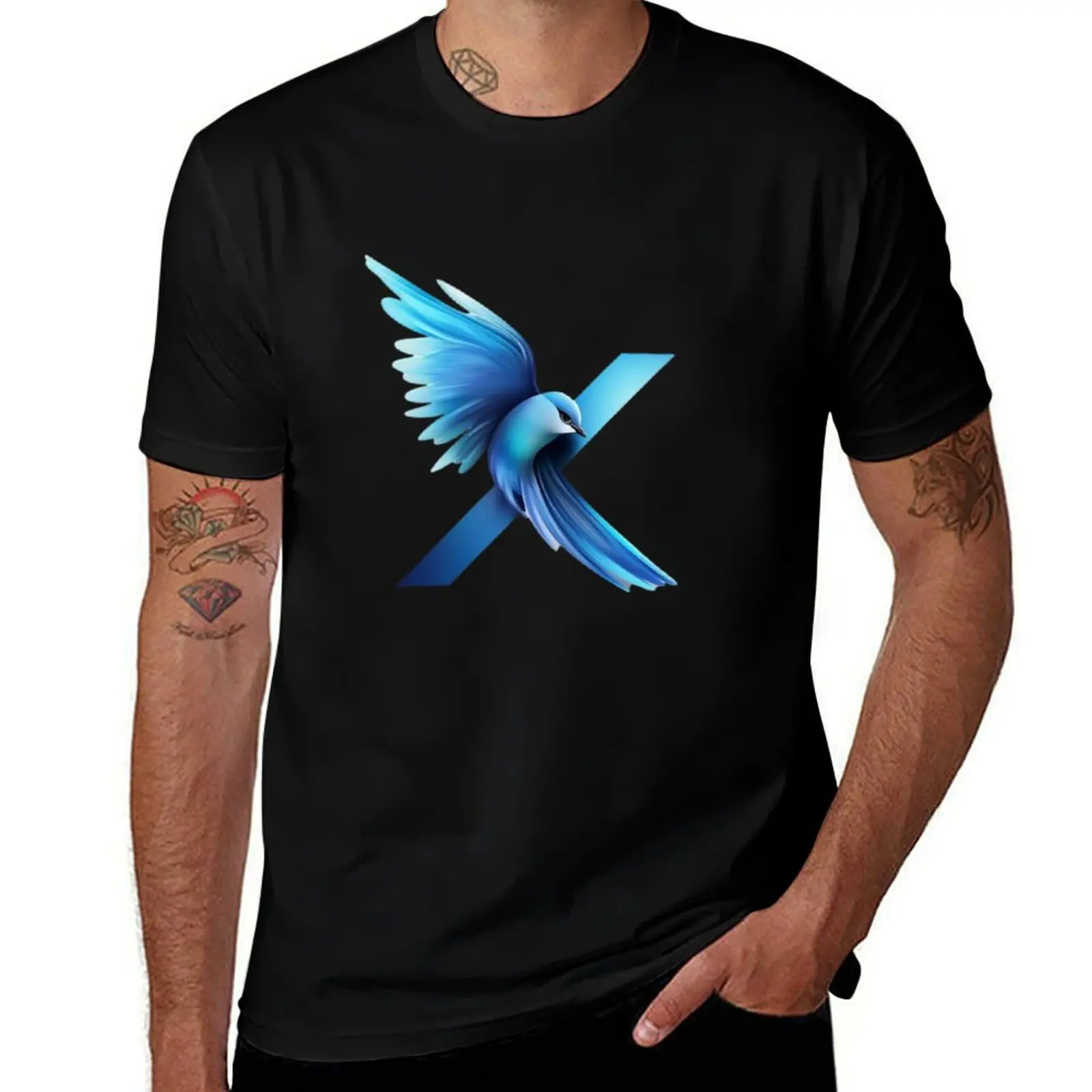 

X' Twitter Rebrand - New Twitter Logo Elon Musk T-Shirt Funny t-shirt affliction shirts mens graphic t-shirts