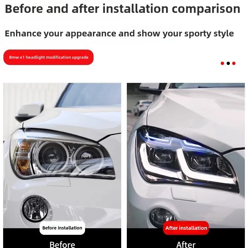 New Arrival  X1 LED Headlight Assembly for 11-15 E84 High Quality Restoration Daytime Running Light Turn Signal Headlamp