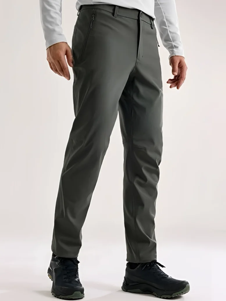 

Exquisite 3D Tailoring Men's Outdoor Fce Lined Soft ell Casual Pants High Performance Autumn Winter Waterproof Warm