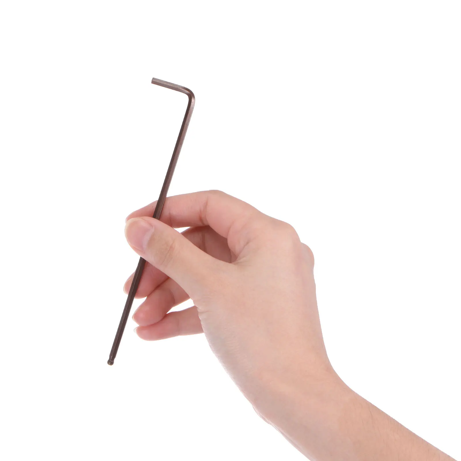 2pcs 3mm Ball End Hex Key Wrench, L Shaped Long Arm S2 Steel Repairing Tool