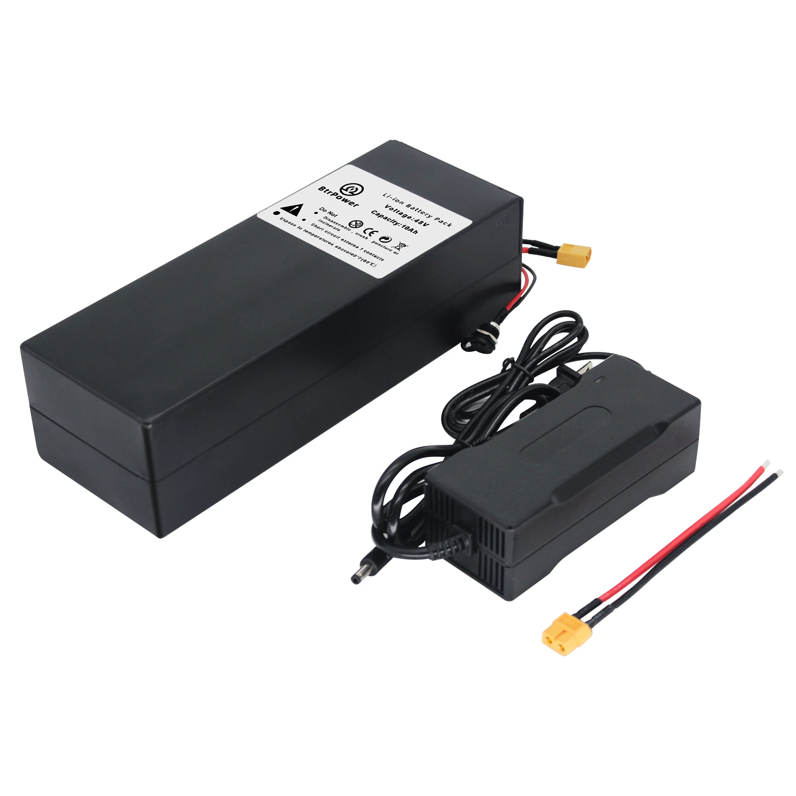 

E Bike Battery Pack 48V 10AH 1000W Lithuim-Ion 20A BMS with 3A Charger Adapt To Extreme Weather For Field Or Home Use