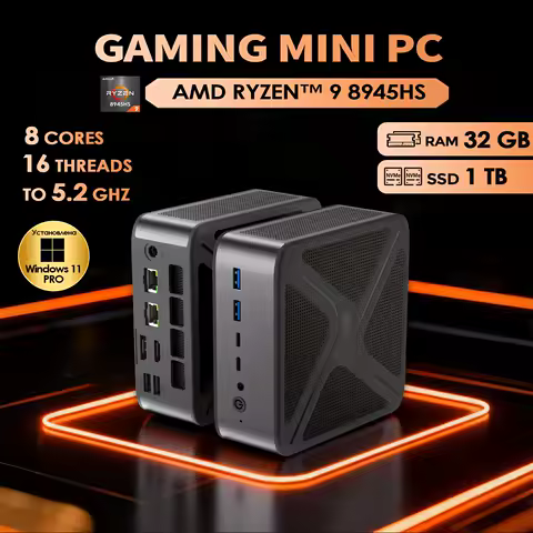 SZBOX GH8 MINI PC Ryzen 9 8945HS Windows 11 PRO DDR5 5600Mhz NVMe SSD WiFi 6 BT5.2 Dual USB 4.0 2.5G LAN