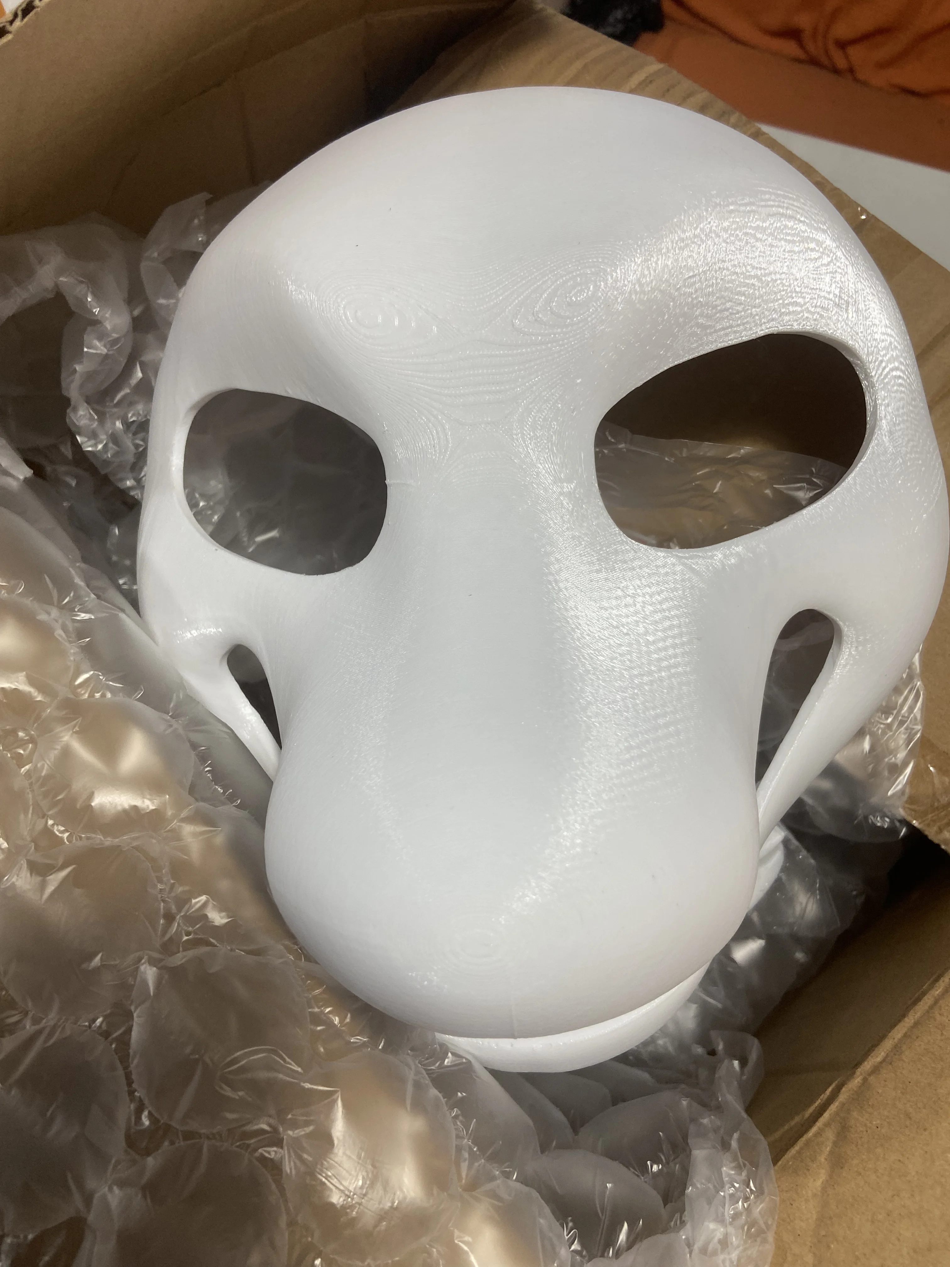 American Base Mask 3D Printed with Canine PLA Material, Animal Costume Cartoon Cute Skull, Fury Accessories，cos Prop