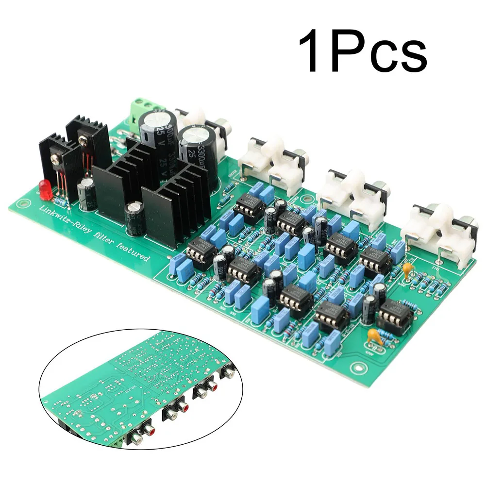 Three Way Electronic Crossover Board Adjustable For Frequency Divider 6 Channel Output For DIY Audio System NE5532 Chip