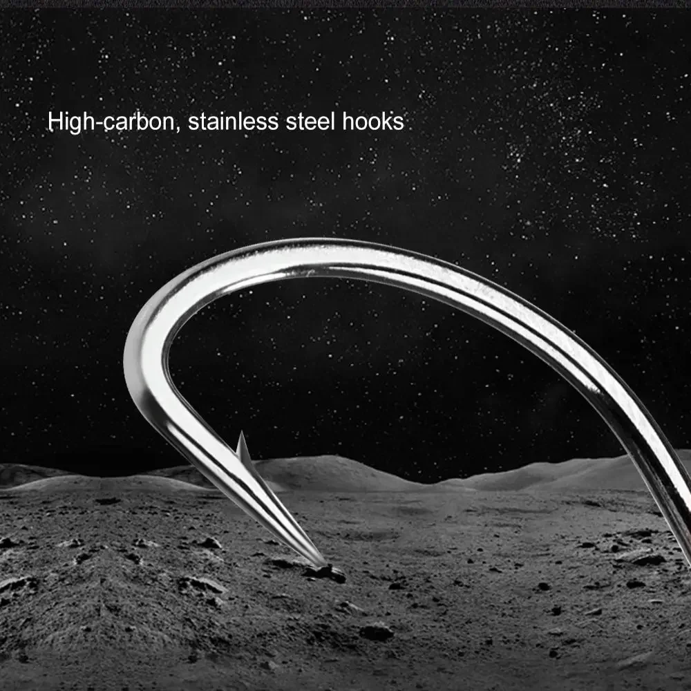 6-8pcs 18.5cm Carp Fishing Ready Made Hook 30-60LB 2/4/6/8# Leader Carp Fishing Hooks Europe Feeder Group Hooks Carp Tackle image 2