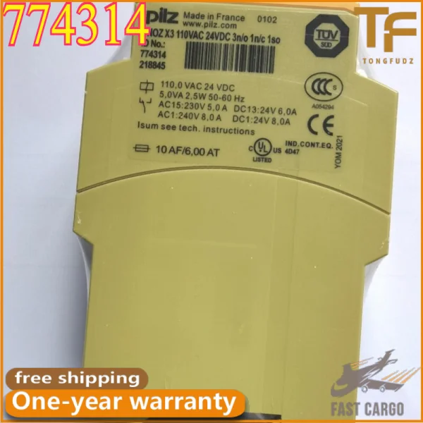 

1 шт. для нового в коробке 774314 X3 110 В переменного тока 24 В постоянного тока 3n/o 1n/c 1so реле безопасности Совершенно новый оригинальный точечный Plc
