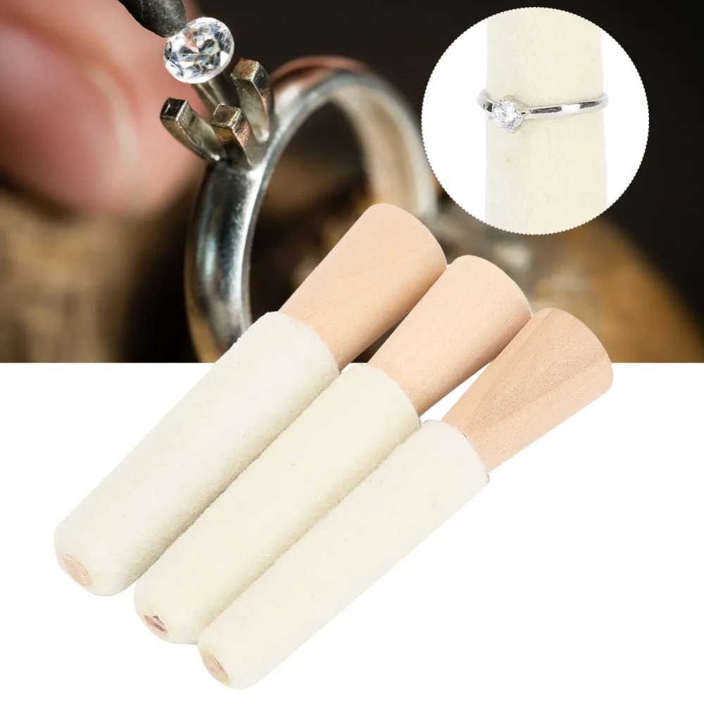 3 قطعة 3 بوصة S حلقة ثقب داخلي التلميع قضيب 3 بوصة M 3 بوصة L حلقة تلميع أداة مجوهرات تلميع أداة أساور تلميع #3