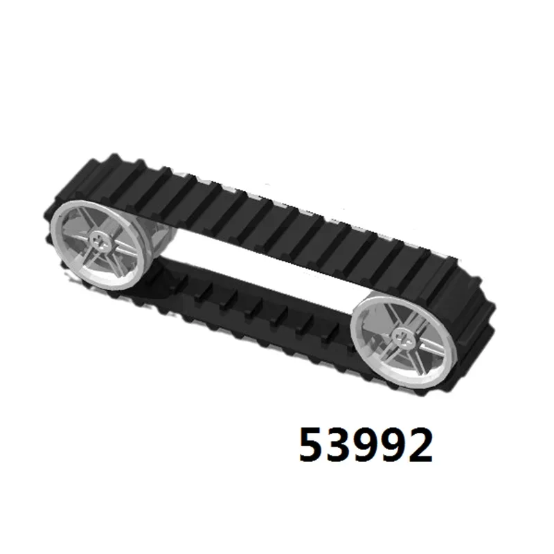 

4Sets Crawler Tracks and Wheels Pack for Lego x1681 53992 13972 for Legoeds Building Blocks MOC Technical Pedrail Assembly Toys