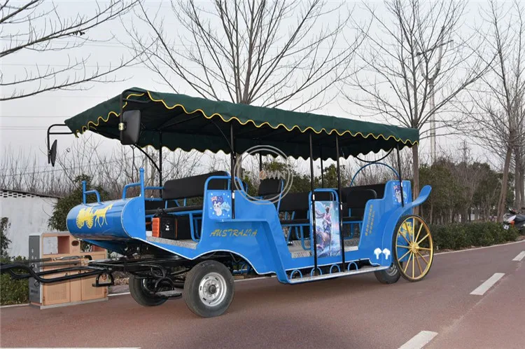 Tourist Carriage Electric Type Horse Carriage For Snic View Bus Ten Person Can Seat Customized Acpt For Whole Sale