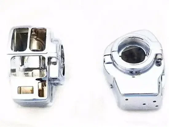 

Chrome Motorcycle Switch Cover+10 Cap for Harley Electra Road Tri Glide Touring