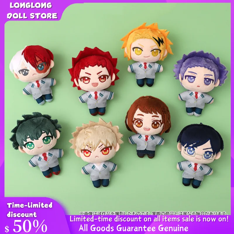 

12 см 100% оригинальные анимационные мягкие плюшевые игрушки аниме My Hero Academia Bakugou Deku Eijiro Tenya Iida Ochako Uraraka подвески