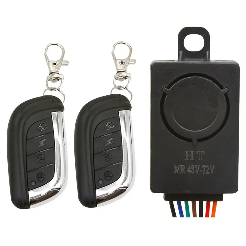 Scooter Alarm System Anti Theft Two Remote Controls Anti-Theft Alarm Detector Anti Theft Security Alarm System Practical