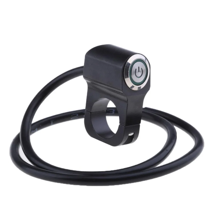 Motorcycle 22mm Handlebar Headlight Switch and Wires Waterproof 1pcs