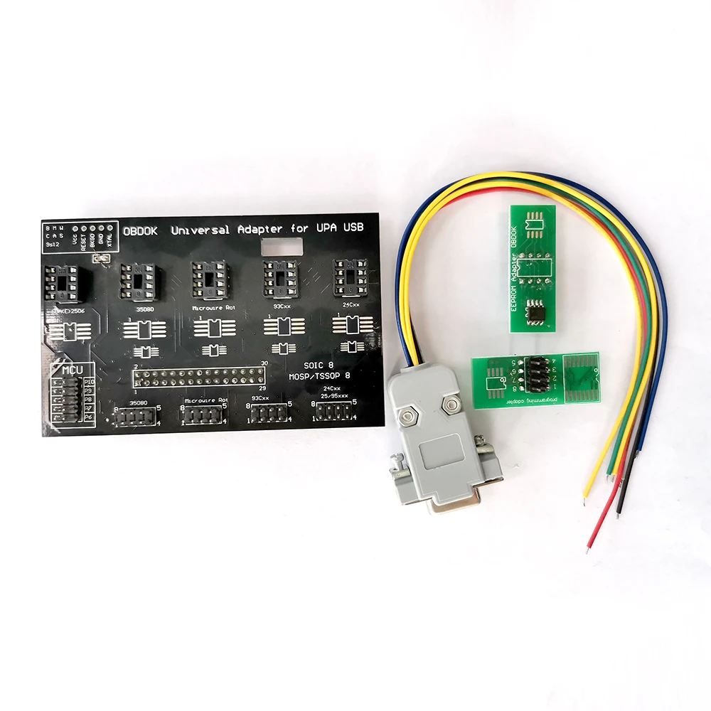 Upa Usb Programmeur V1.3 Volledige Kit Universele Adapter Uupa Tms Nec Eeprom Board 8 Soic Clip Upausb 1.3 S Jumper connector Kabel