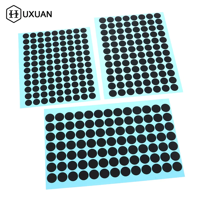 직경 12/3.5/7/9mm IR 원격 제어 전도성 고무 버튼용 검정색 전도성 고무 패드 키패드 수리 키트