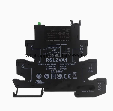 RSL1PVBU  Sheet-type Relay (RSLZVA1+RSL1AB4BD) 24VDC Screw Terminals