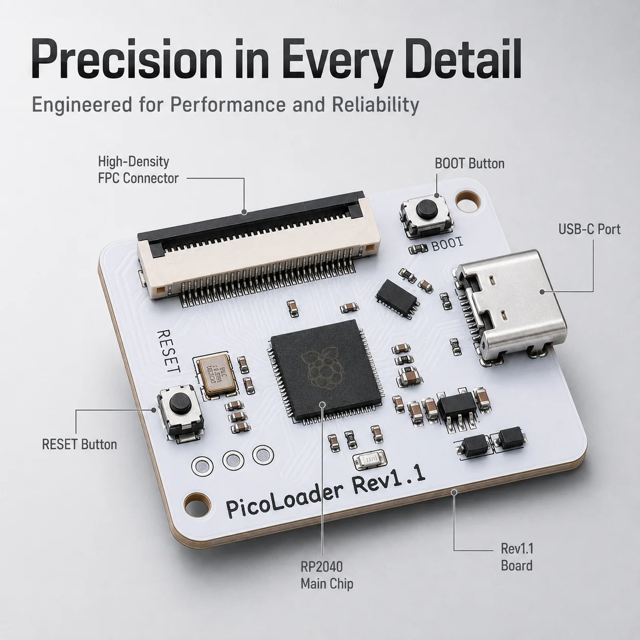 RP2040 PicoLoader V1.1 ODE Board for Nintendo GameCube NGC Console Optical Drive Emulator Homebrew Loader Modification Kit