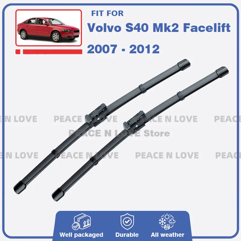 

Передние щетки стеклоочистителя для Volvo S40 MK2 Facelift 2007-2012 лобовое стекло лобовое стекло 2 шт. резиновые щетки автоаксессуары 2008