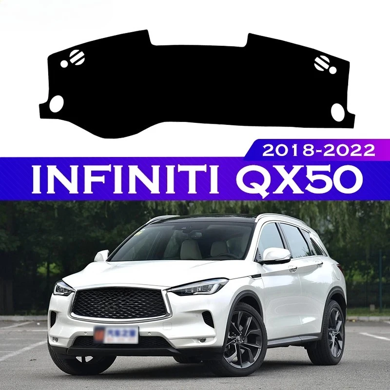 

Для Infiniti QX50 2018-2022 II MK2 приборная панель автомобиля, избегайте света, приборная платформа, чехол для стола, кожаный коврик, ковры 2019 2020