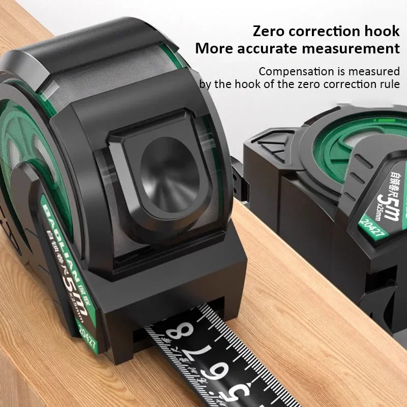 3M-10M Self Locking Steel Tape Hardened Wear-Resistant Tape Zero Point Correction Accurate Wear-resistant Ruler Measuring Tools