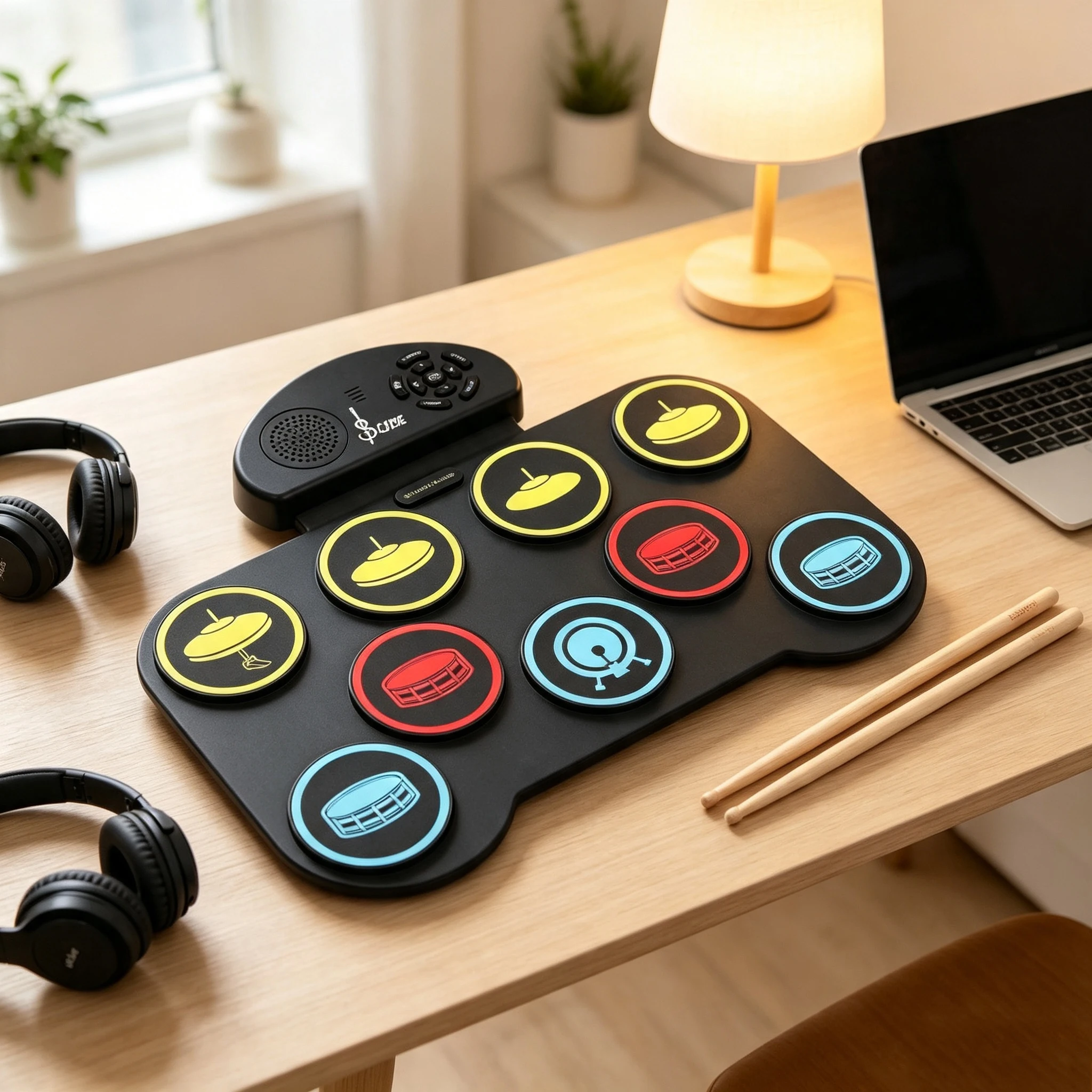 Foldable 9 Pads Roll‑Up Electr - огляд і ціна Drum Practice Pad
