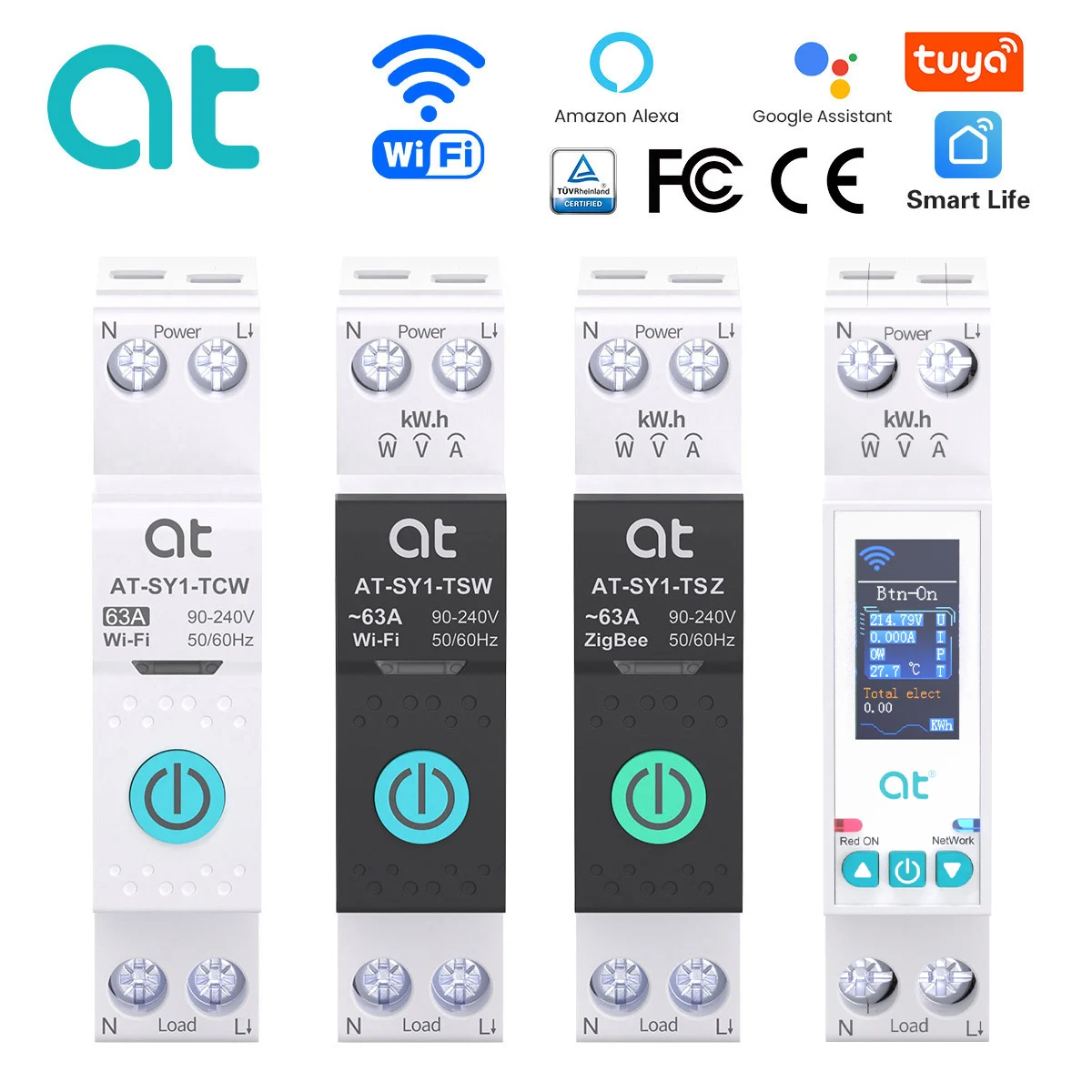 �y�Z�[�����zTUYA WIFI�X�}�[�g�T�[�L�b�g�u���[�J�[�i���[�^�[�t���j1P 50A 63A DIN���[�� �X�}�[�g�z�[���p ���C�����X�����[�g�R���g���[���X�C�b�`�i�A�v���ɂ�鑀��j ATELE