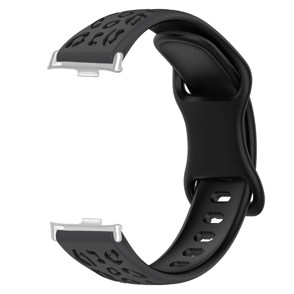 

Silicone Wristband For Xiaomi Band 8Pro/9Pro/Redmi Band 4 Leopard Print Quick Release Skin-friendly Smart Watch Strap Men Women