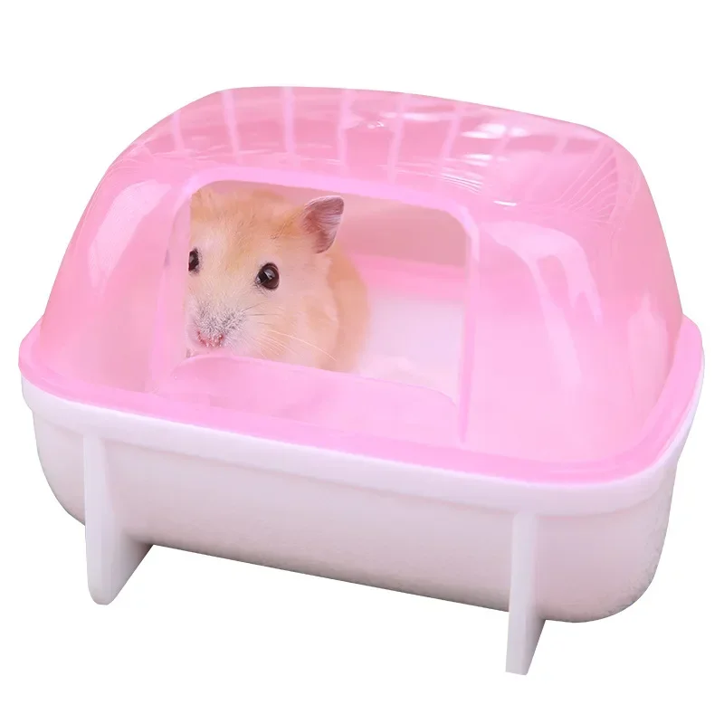 Plastic Pet Sand Bathtub Container Hamster Bathroom Bath Sand Room Sauna Toilet For Small Pet Animals Cage Accessories