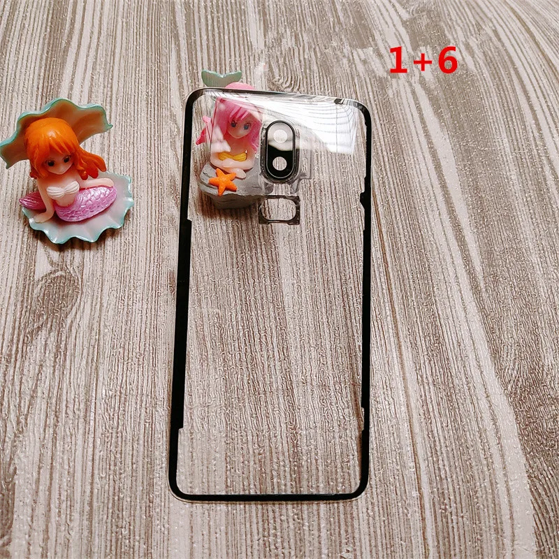 Oneplus8 Housing For Oneplus 8 7 6T 6 One Plus Battery Back Cover Transparent Door Repair Rear Clear Glass Case + Camera Lens image 2