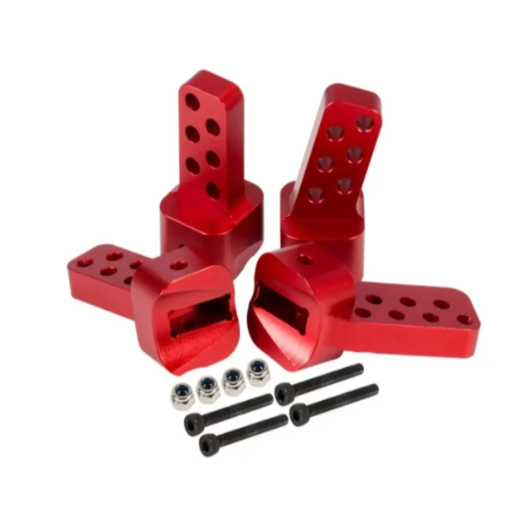 

RCGOFOLLOW 4pcs Aluminum Alloy Fixed Frame Beam Fixed Seat For 1 10 Rc Frame Beam Fixed Seat Axial SCX10 RC Car Part Silver