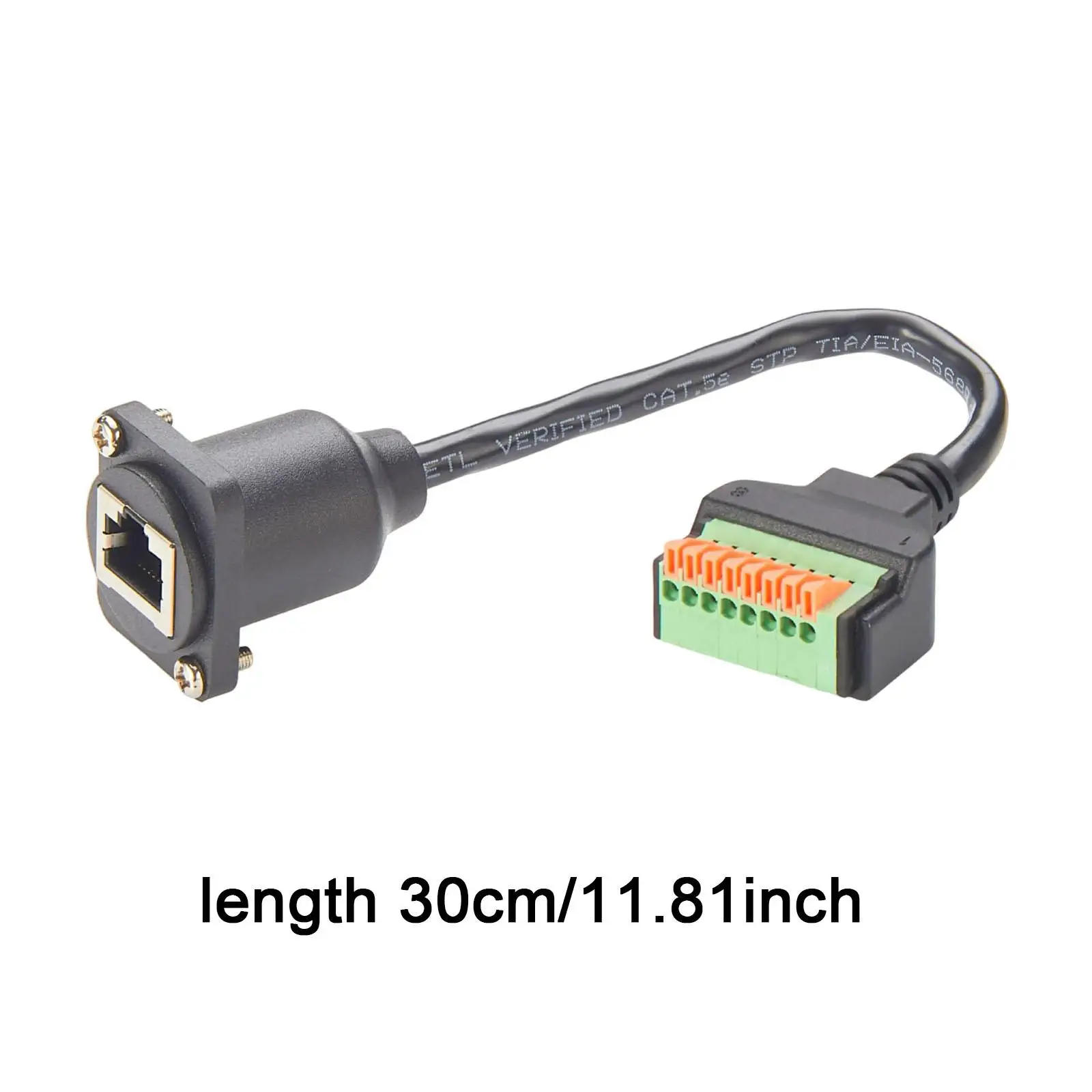 Удлинитель Ethernet с винтовой клеммой RJ45 для сети Cat7/6/5/5E, сетевого адаптера видеонаблюдения, видеорегистратора, удлинитель, соединительный кабель Ethernet