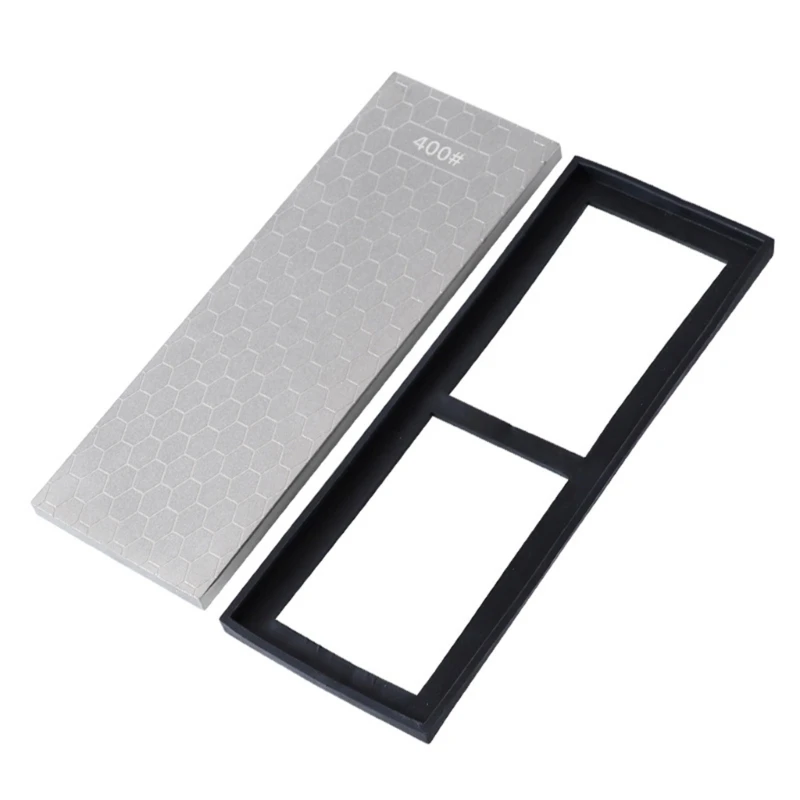 

dwan Cutter Sharpening Stone with Nonslip Rubber Base 400/1000 Grit Whetstone Double