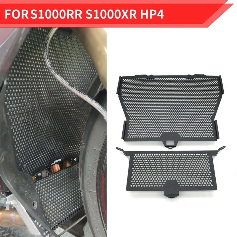 2X Motorcycle Radiator Grille Grill Cover Guard Protector For -BMW S1000RR 2009-2018 S1000XR HP4 2015-2019