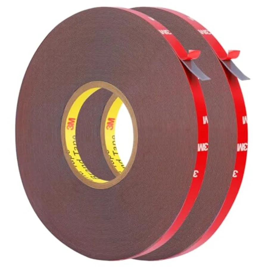 

Double Sided Tape Heavy Duty 2 Pack,Waterproof Strong Mounting Adhesive Tape for Walls, Car, Home Decor, Office Decor (100ft x