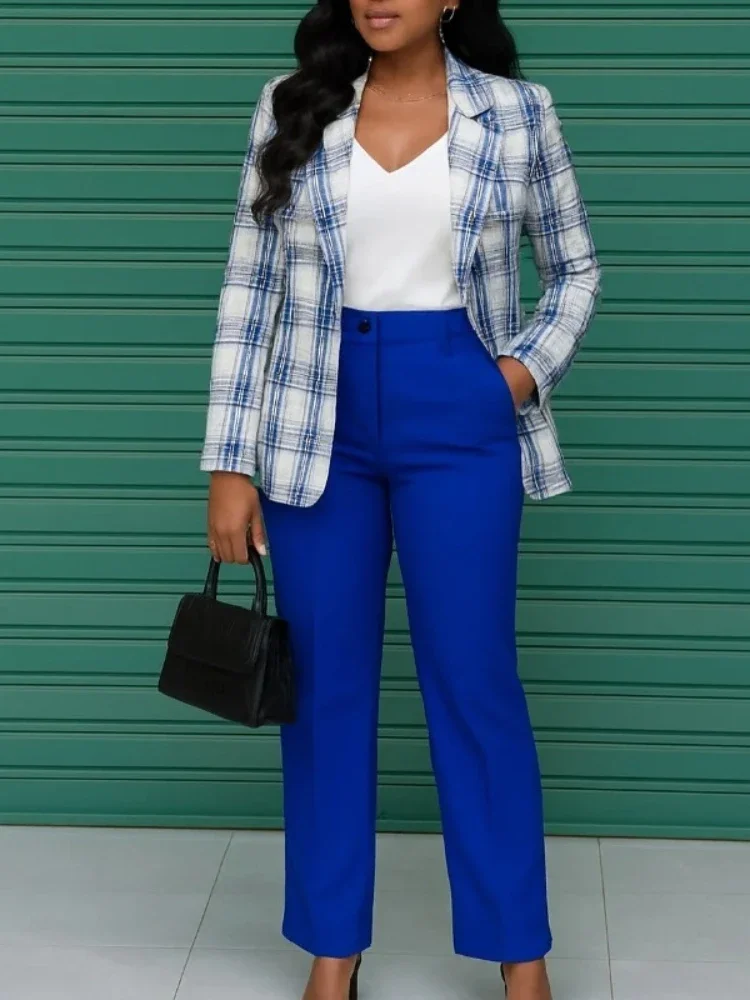 

Женский модный наряд в африканском стиле Dashiki, топ с длинными рукавами и v-образным вырезом, длинные брюки в тон, весенне-осенний комплект одежды из полиэстера