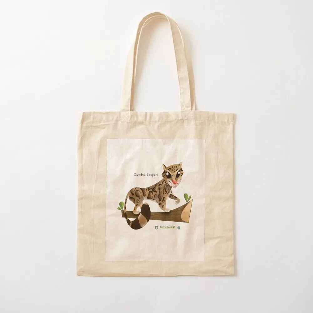 Clouded Leopard Tote Bag woman shopping bag tote bags aesthetic Canvas bag for women canvas shopping