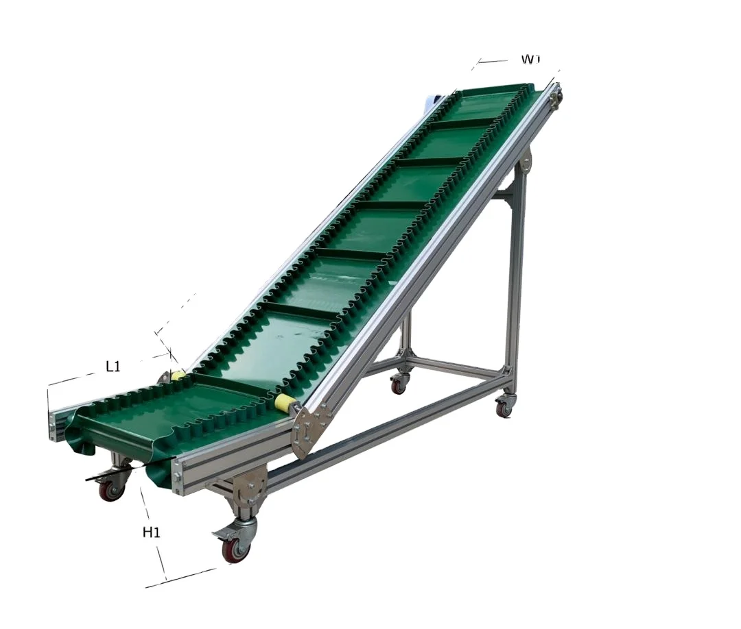 

China Supplier Good Abrasion Resistance Speed Control Additional Small Climbing Belt Conveyor