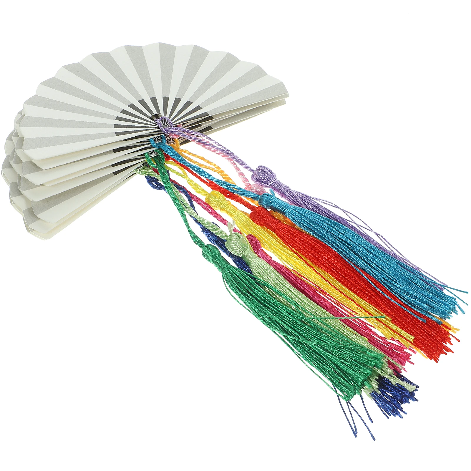 

Blank Fan 350g DIY Blank Bookmark For Diy Crafting Cardstock Craft Material Small Fan 25 Tassels Paper Tags Student Supplies