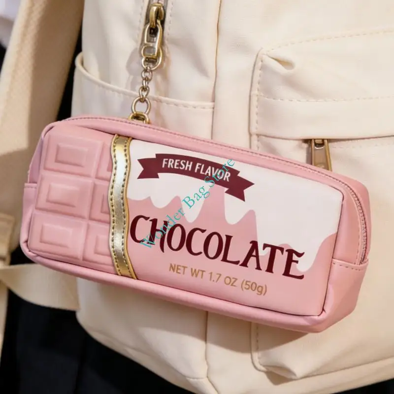 Women Practical Cosmetics Bag Multipurpose PU Pencil Case With Zipper Closure Makeup Storage Bag For Easy Cleaning And Storage