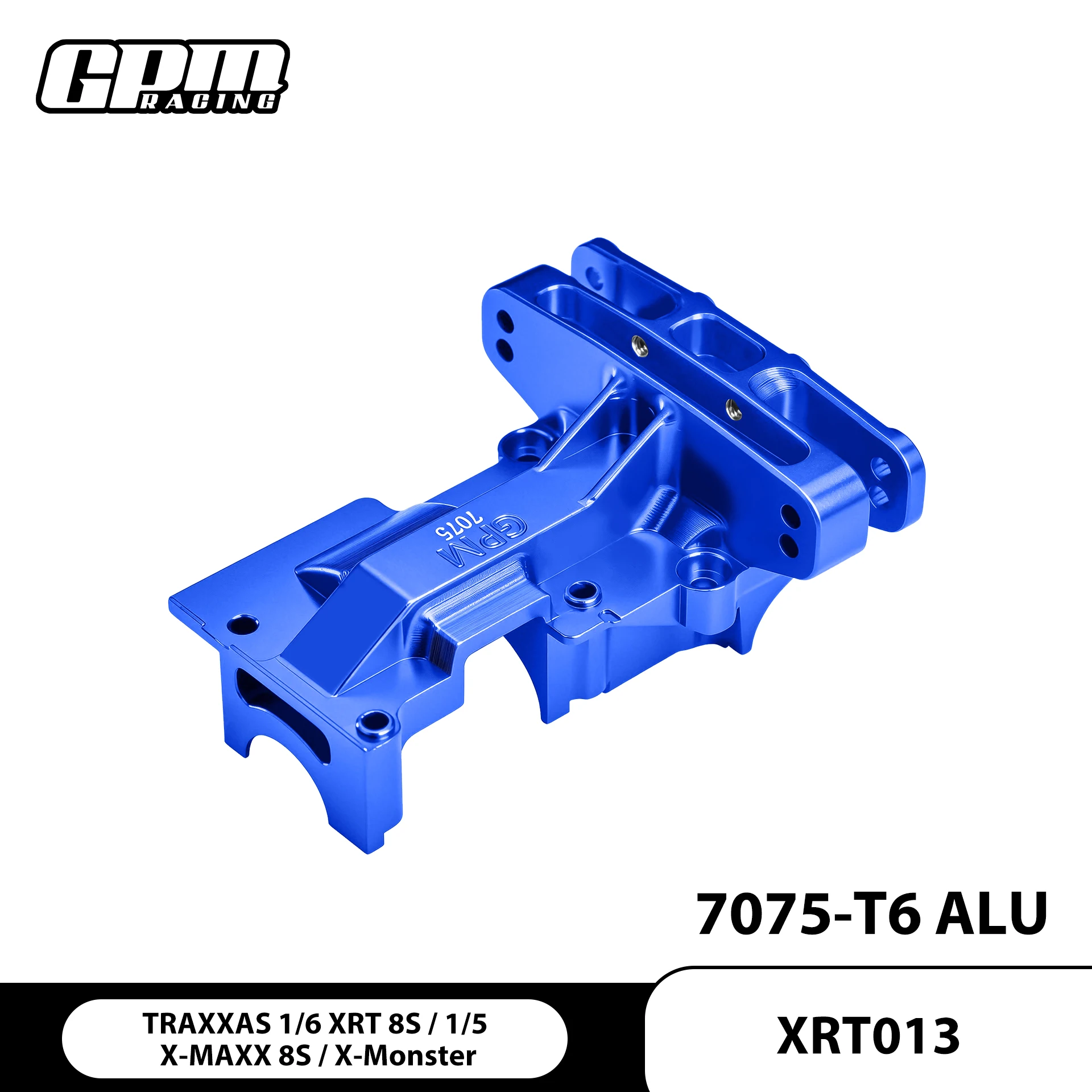 GPM CNC Aluminum 7075 Rear Upper Bulkhead For TRAXXAS 1/6 XRT 8S 1/5 X-MAXX 7727