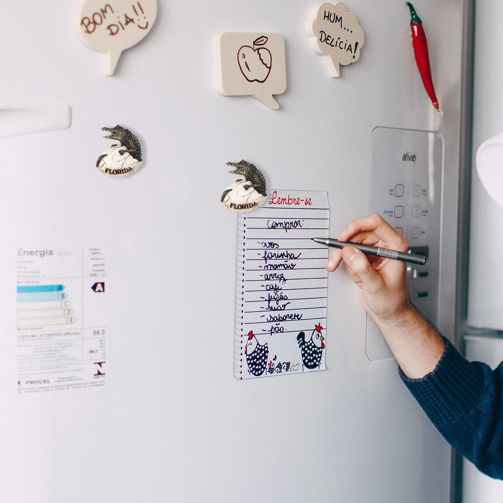 

Fridge Magnet Resin Decorative Animals Shaped Home Accessory Creative Refrigerator Magnet Unique Artistic Atmosphere