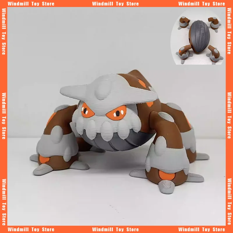 8.5 سنتيمتر ثلاثية الأبعاد الطباعة 1/20 مقياس العالم Heatran بوكيمون لعبة الطرفية PLA جمع نموذج سطح المكتب زخرفة الديكور هدية لصبي